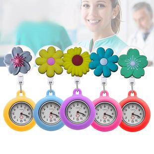 Amazon Multi-color Flower Series Wall Watch Patch Aliexpress Cartoon Cute Silicone Medical Care Special Pocket Watch Student