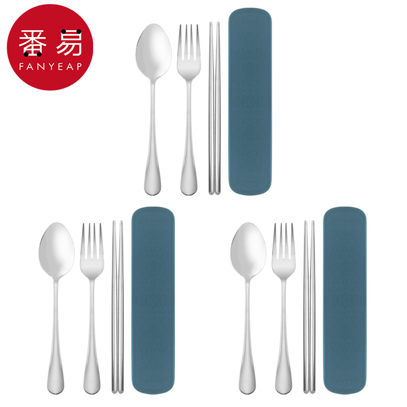 [두꺼운 모델] 젓가락, 숟가락, 포크 3종 세트, 3세트