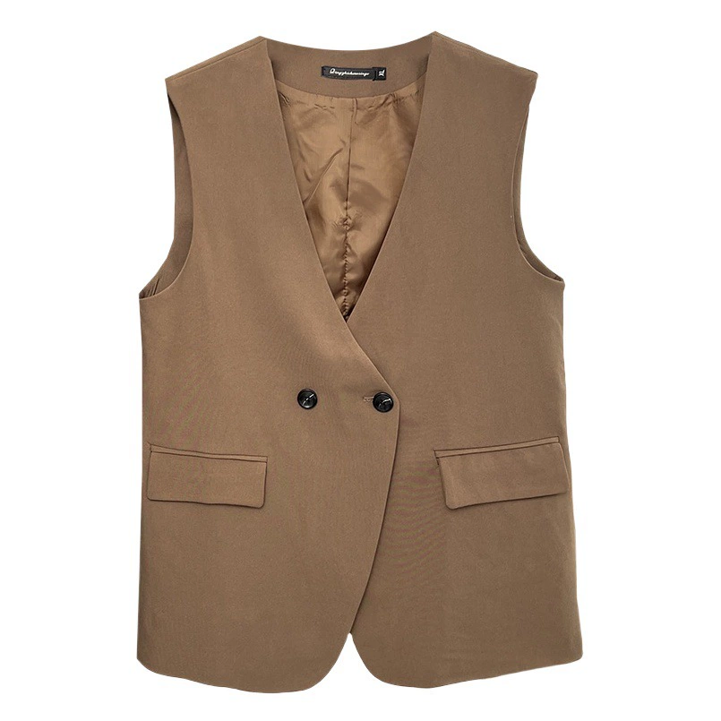 Женский костюм Chubby Girl больших размеров с двумя пуговицами, жилет, кардиган, внешняя повседневная куртка 0453