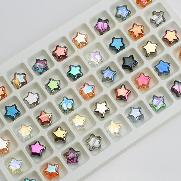 glossy glass beads handmade