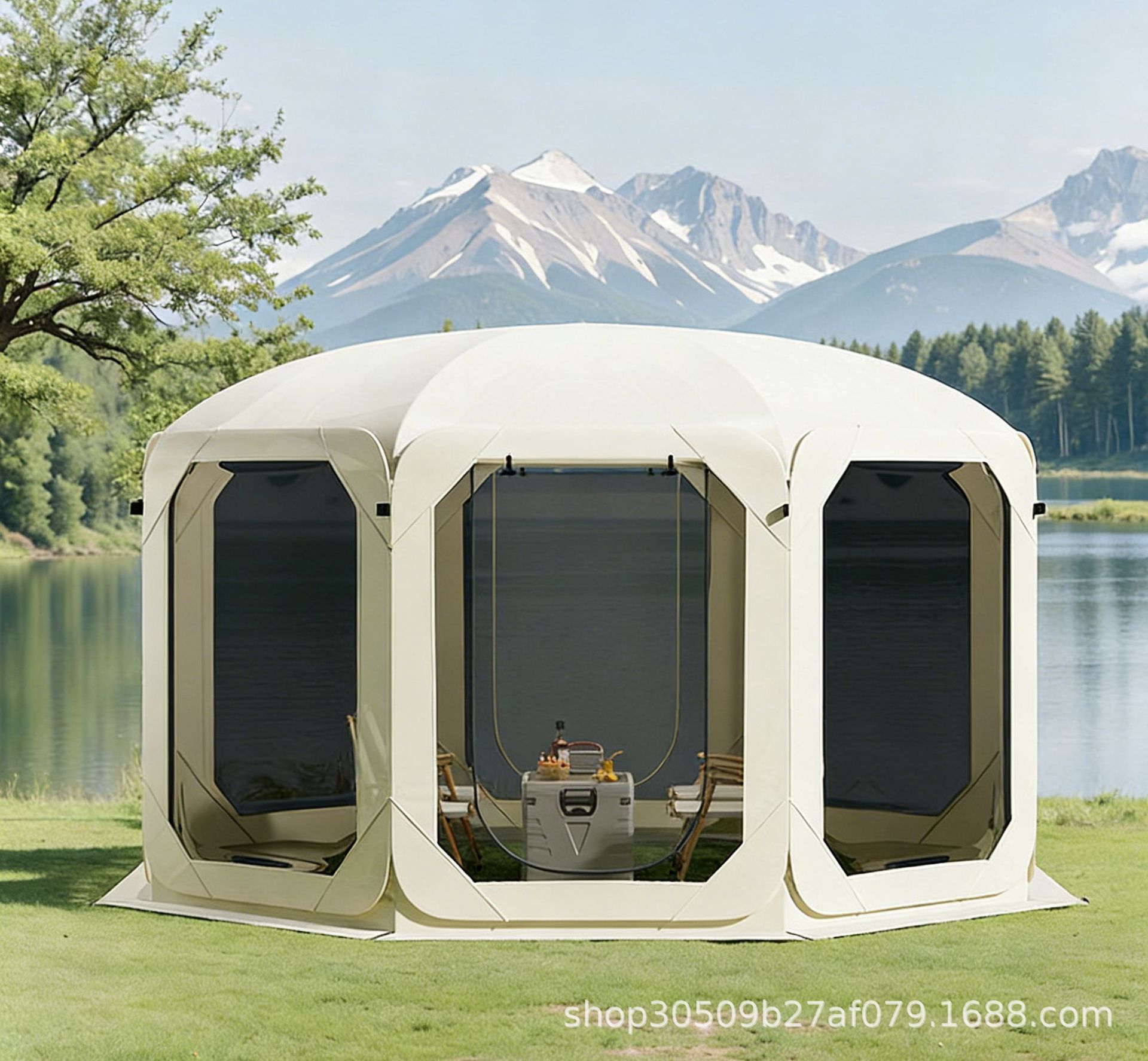 Trendy Starry Sky Tent for Outdoor Camping, Picnics, Travel, and Outdoor Excursions with Panoramic View and Quick Setup