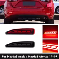 Подходит для Mazda 3 Angkesela 14-18, специальный задний бампер, стоп-сигнал, предупредительный световой поток, указатель поворота