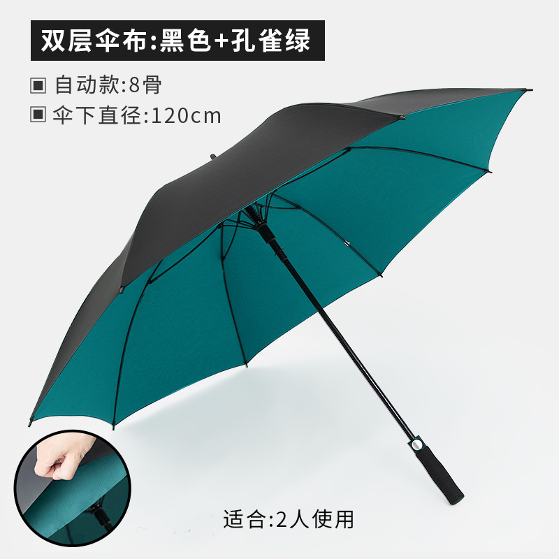 ゴルフ傘 長柄 大型 厚手傘 カスタム印刷 広告傘 メンズ 特大 直傘 耐風雨