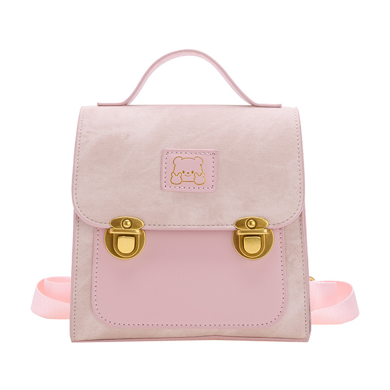 Cute oso bebé mochila jardín de infantes bolsos de mano ligeros para niños y niñas bolsos de moda coreana bolsos de niños