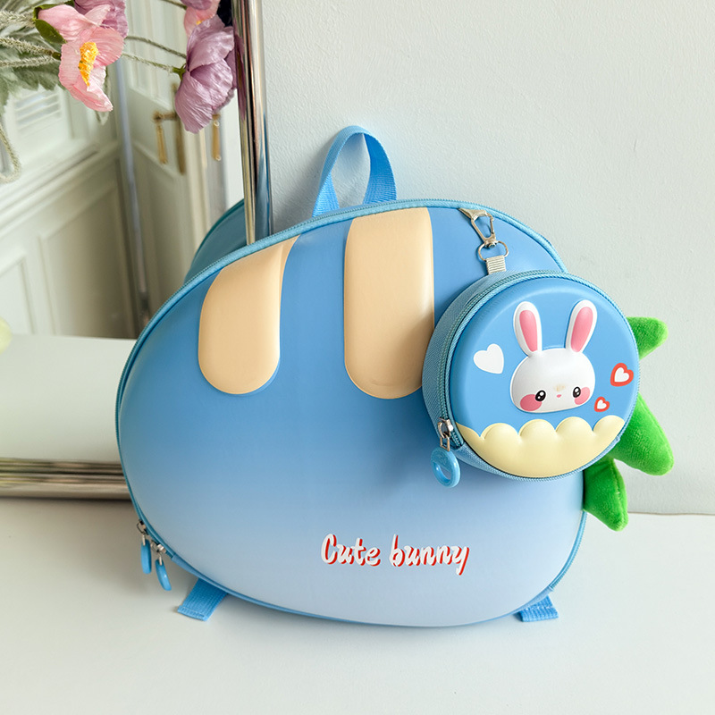 Mochila infantil caricatura lindo jardín de infantes mochila de niños mochila de cáscara dura mochila de estilo de rábano