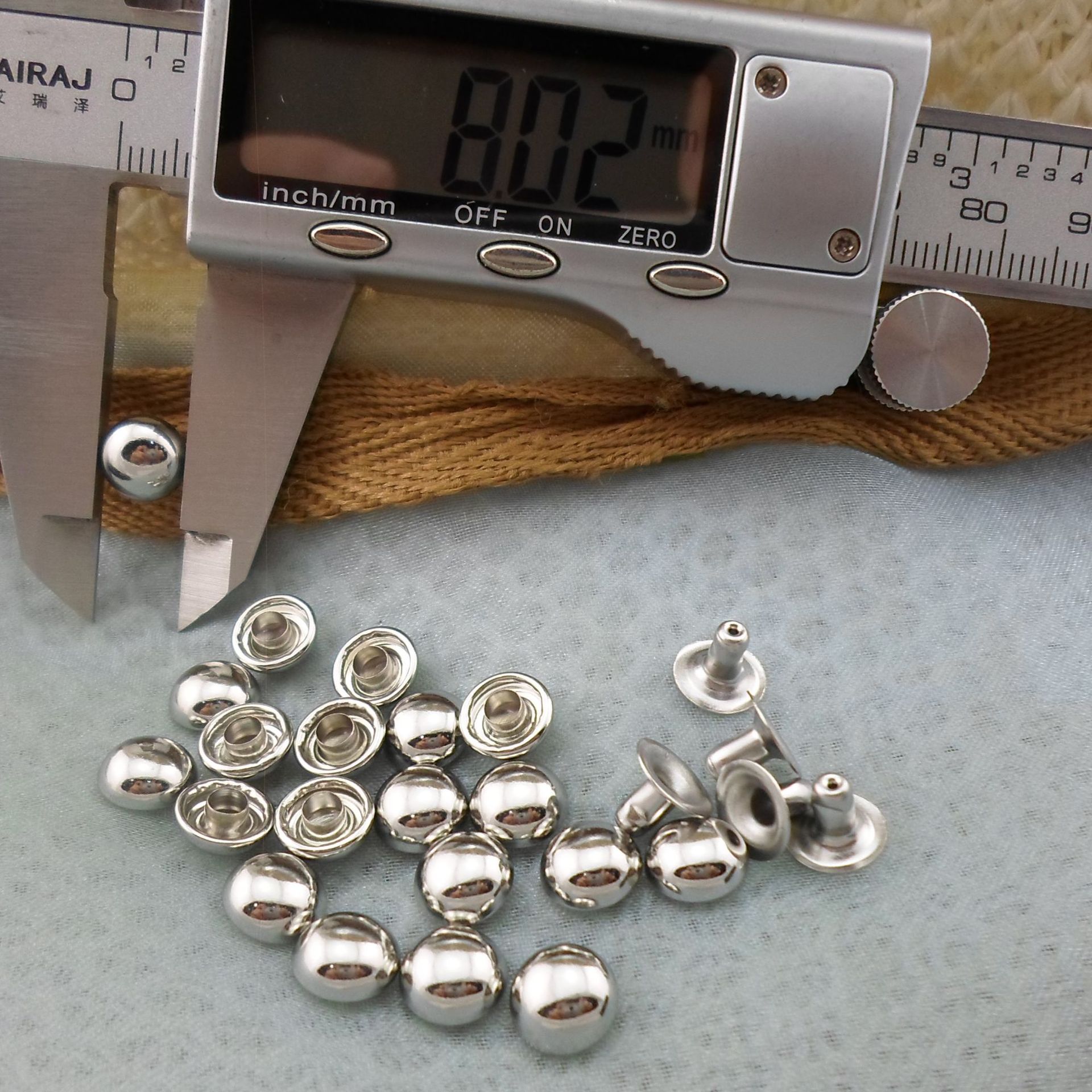 （全铜）8MM半圆帽钉 鞋子包圆铆钉蘑菇钉撞钉不生锈半圆钉