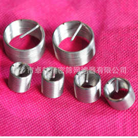 钢丝螺套是一种弹簧状内外螺纹同心体 镶入铝镁合金 铸铁等软基体