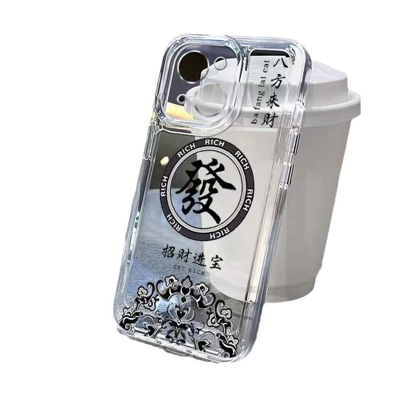 El nuevo cabello se aplica a la carcasa del teléfono iphone16promax transparente Apple 15 anti-caída 14pro/13/12/11