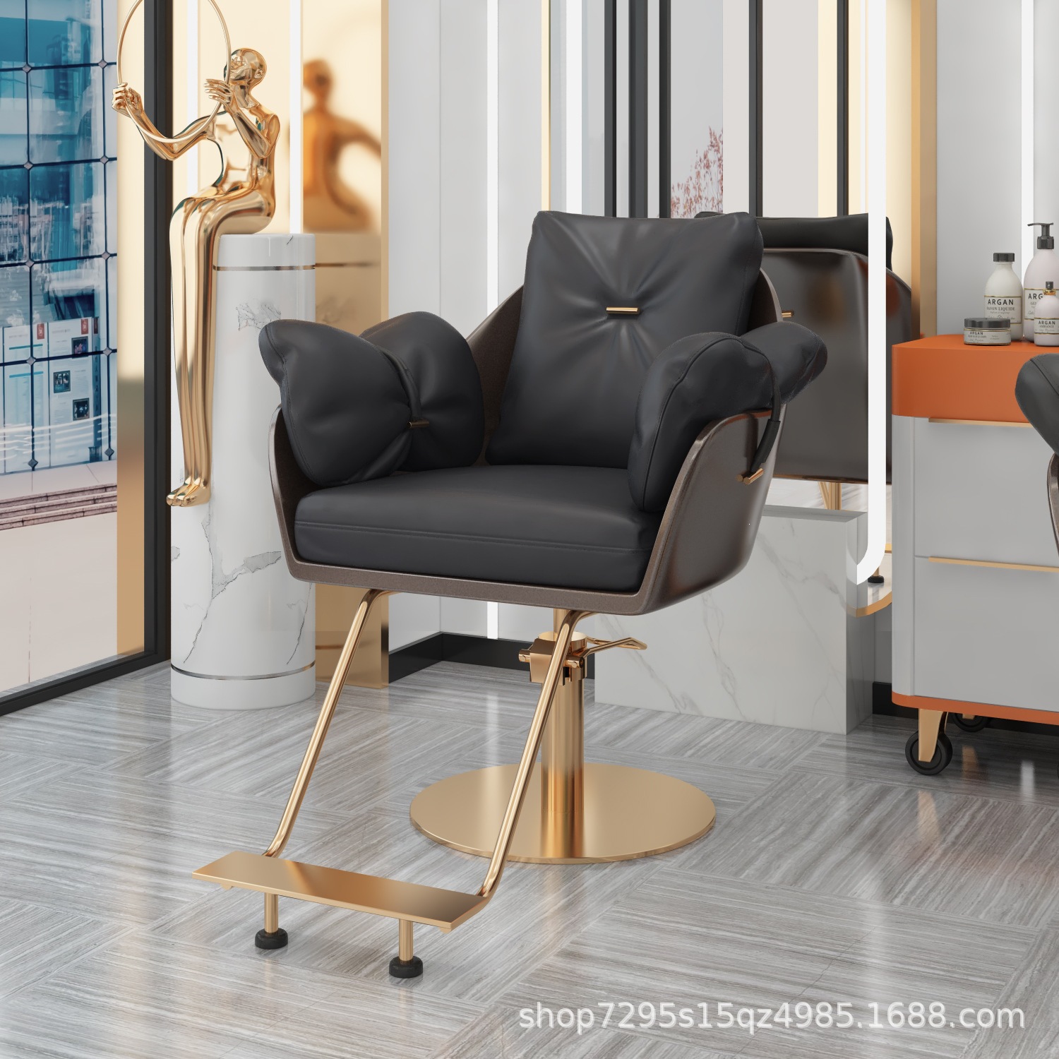 Fábrica directa 3AM silla de peluquería red tienda de marea roja silla barbería salón de corte de pelo silla salón de pelo especial
