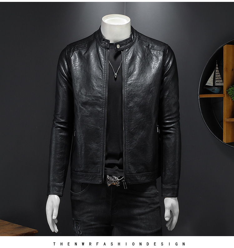 F1498 2120K ÁO DA NAM ZHETYCH DÁNG ÔM BODY GỢI CẢM SEXY MÙA XUÂN THU ĐÔNG PHONG CÁCH HÀN QUỐC THỜI TRANG NAM DA BÒ G05 SẢN PHẨM MỚI