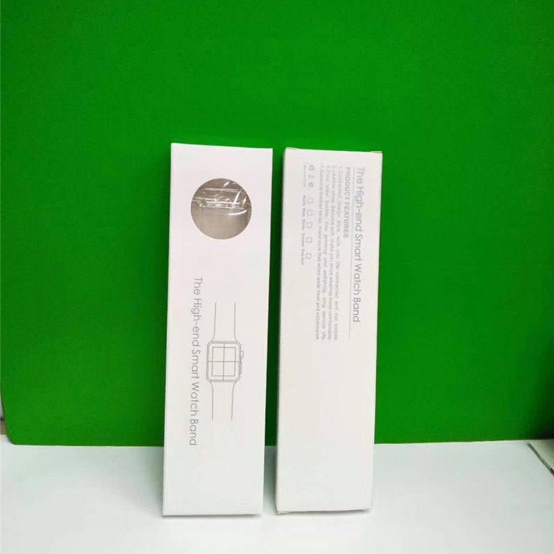 工厂直销适用苹果手表iwatch表带包装盒通用智能表带纸盒吸塑透明