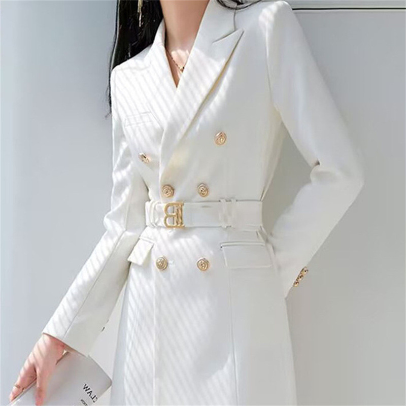 2025 Coat Coat Women's Spring New Design Sense Long-sleeved Elegant Commuter ol Style Slim-fit Waist Coat Women's Top