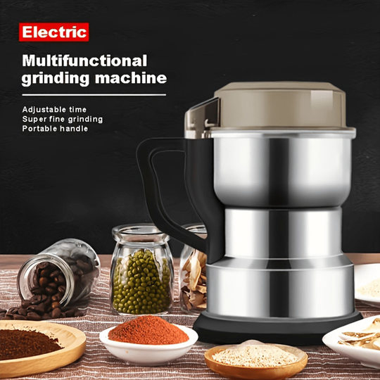 Stainless steel bean grinder household electric bean grinder coffee grinding machine