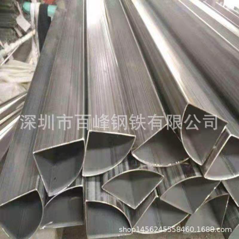深圳异形铁管厂家***销售三角管直纹椭圆管15*55方铁管大量库存