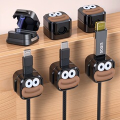 磁気吸引器デスクトップ壁掛け携帯電話データケーブル充電ケーブル収納固定器ケーブルバックルプラグフック