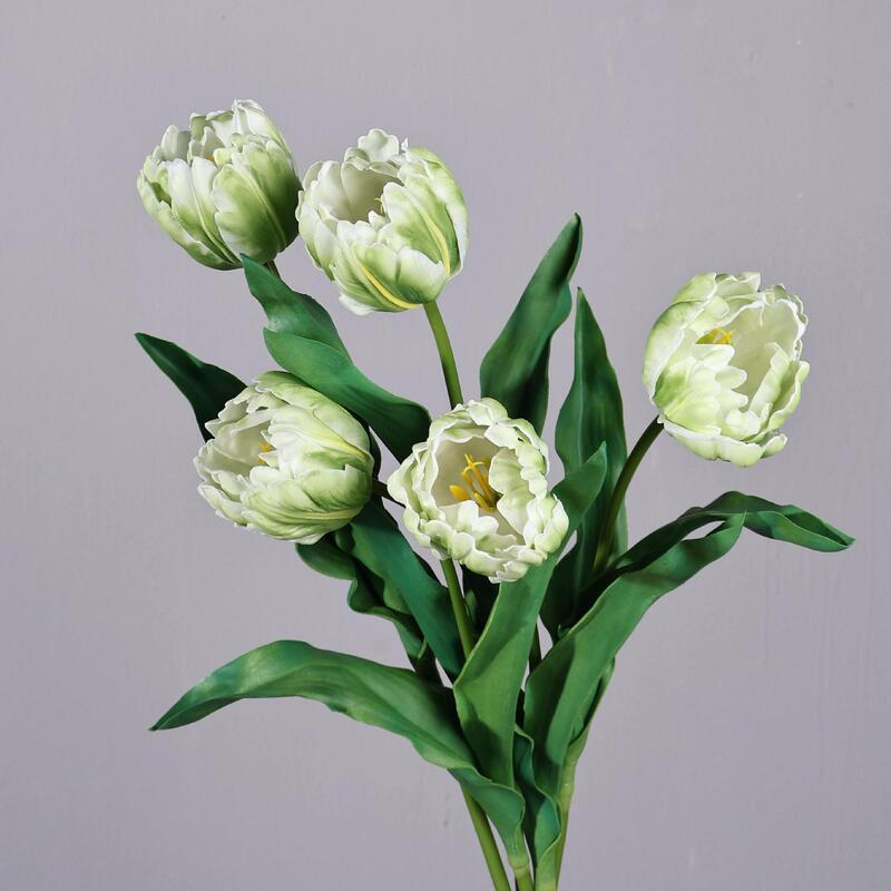 Parrot Tulip Artificial Flower Pu Feel Tulip Bouquet Home Decoration Photography Props Classy Artificial Flowers