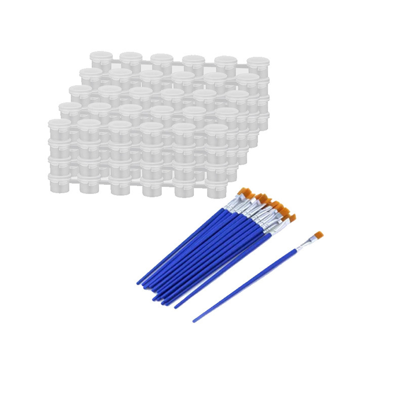 크로스보더 핫셀링 40종 세트 [페인트박스 20개 + 브러쉬 20개]