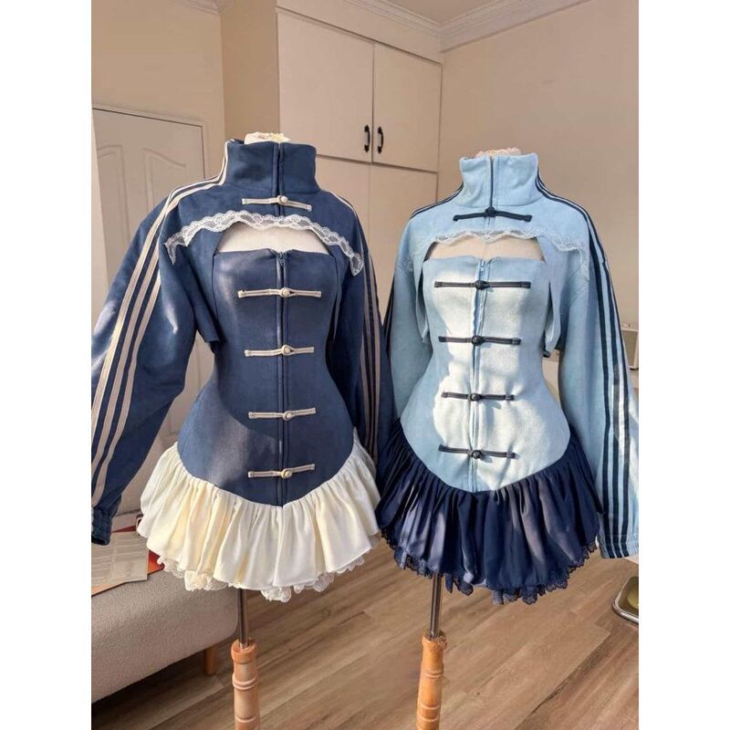 【Jiangnan Old Dreams】Improved Chinese-Style Outfit, New Spring/Summer Niche Design Jacket and Dress Two-Piece Set for Women