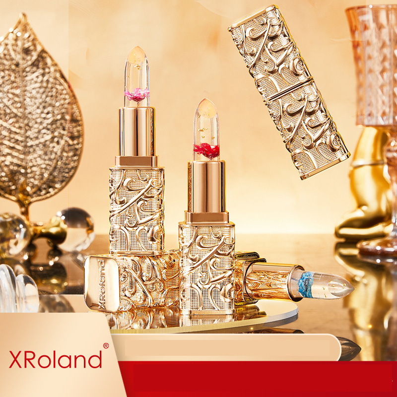 XRoland 薔薇の花びらゼリー変色口紅温度変色口紅女性のための手頃な価格の卸売 L038|undefined