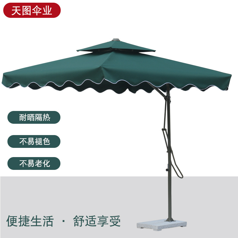 支持定制扳手伞大伞庭院阳台遮阳伞户外摆摊伞防疫帐篷社区岗亭伞产品实拍图