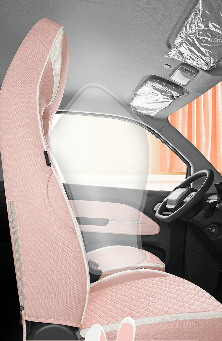 Suitable for Chery QQ Ice Cream Special Car Seat Cover Four Seasons Universal Cushion Fully Enclosed Cotton and Linen Breathable Car Seat Cover
