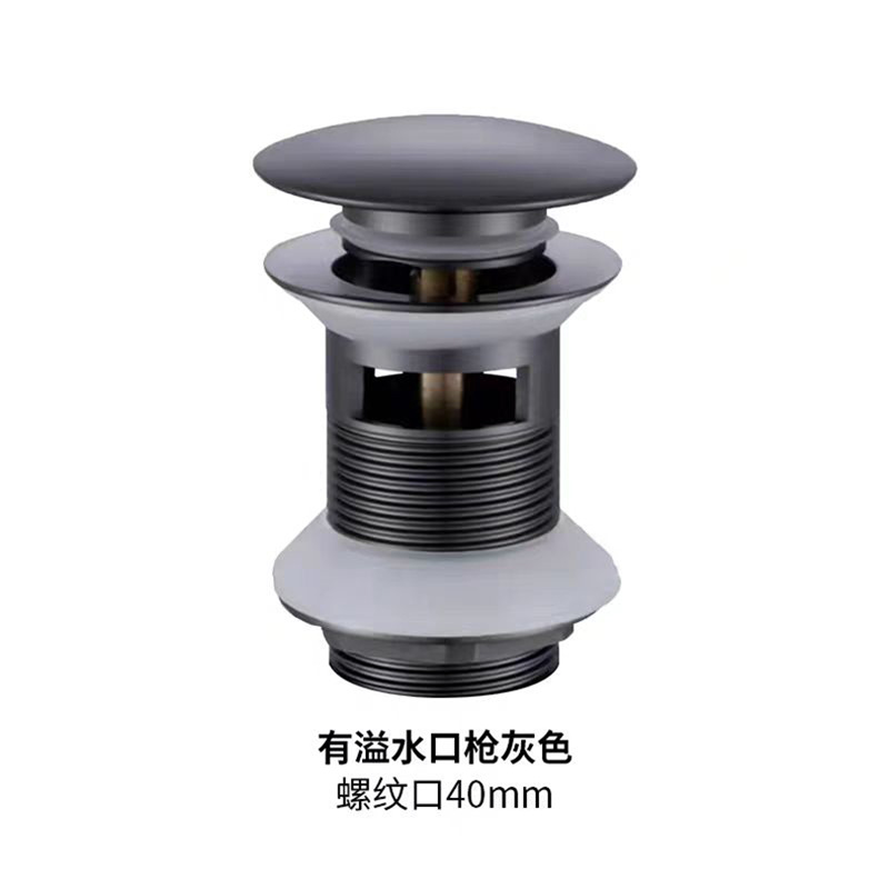 Multicolor estilo europeo con agujero de desbordamiento de agua lavabo de cobre fino cubierta grande presión tipo rebote drenaje de drenaje de agua