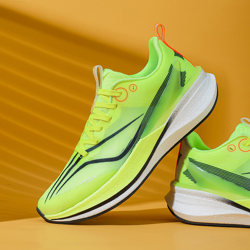 Zapatillas para correr Feidian 5E 2025 nuevas zapatillas para correr de entrenamiento deportivo zapatos de carreras de tablero de carbono de alta elasticidad con absorción de impactos para hombres