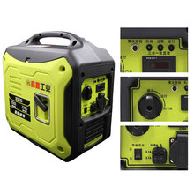 跨境定制静音汽油发电机110V/220V便携式户外露营家用摆摊2/3KW