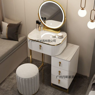 Light Luxury Dressing Table Storage Cabinet Integrated Bedroom Modern Simple Small Apartment Normcore Popular Ins Style Makeup Table
