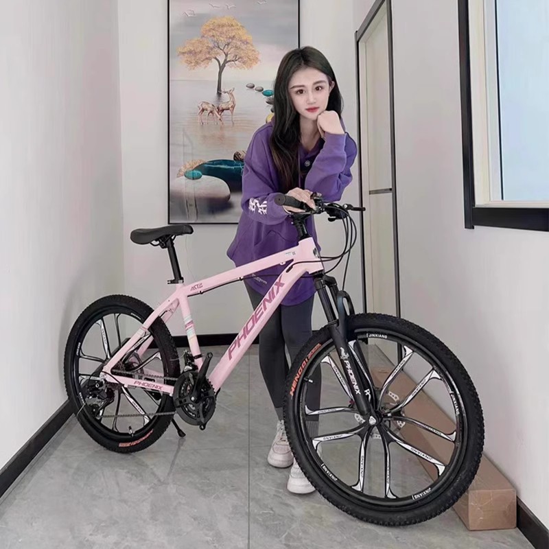 Official Phoenix Mountain Bike Adult Male Student Female Variable Speed Lightweight Youth Shock-Absorbing Off-Road Road Bike