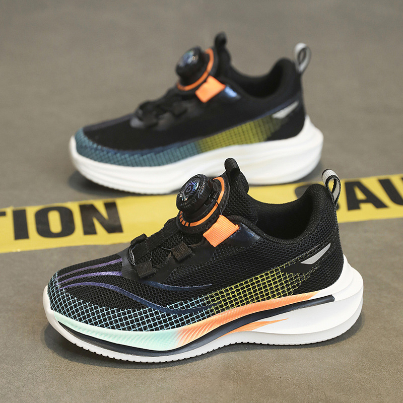 Zapatillas de Running con Cierre Giratorio para Niños de Malla Transpirables para Pista