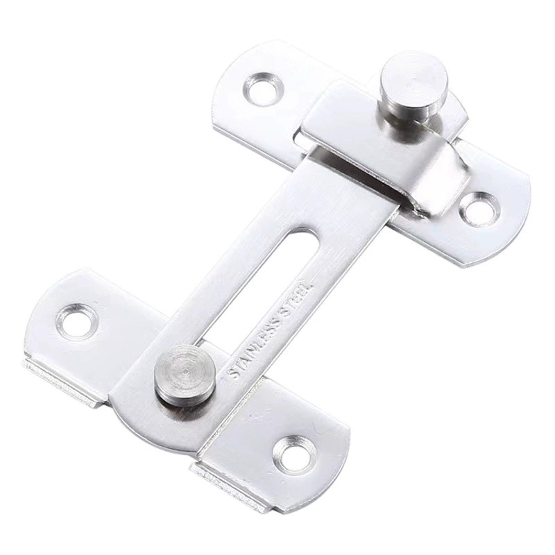 Дверная Пряжка из нержавеющей стали 90 градусов под прямым углом Пряжка для раздвижной двери защелка бытовой утолщенный замок левая и правая Защитная стяжка дверь для домашних животных