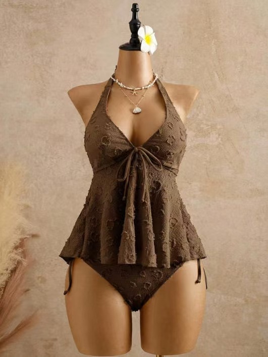 Damen Bikini Set Badeanzug Mit Neckholder Für Den Urlaub Strand_voghion.com