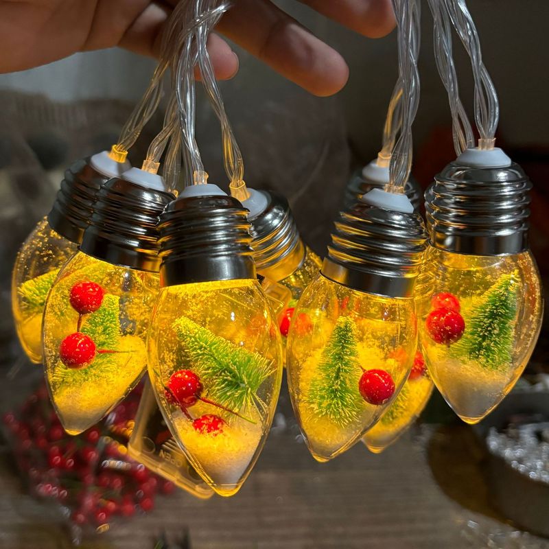 クロスボーダークリスマス人形願いボトルライトストリングサンタクロースLED電球ライトインテリアクリスマスツリーライトストリング|undefined