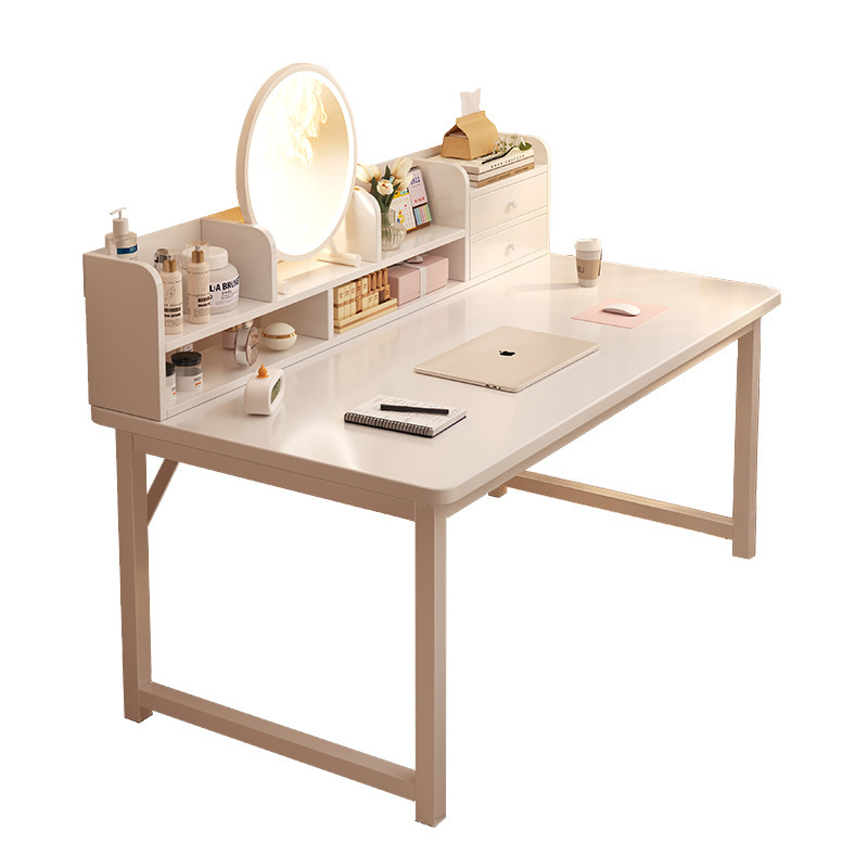 Comodador escritorio de computadora en un dormitorio moderno y minimalista 2025 nuevo estudio estudiantil 2 en 1 escritorio multifuncional