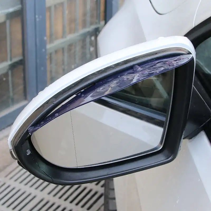 Espejo retrovisor del coche lluvia ceja cubierta de lluvia escudo coche luz lluvia ceja espejo retrovisor lluvia escudo par engrosada suave