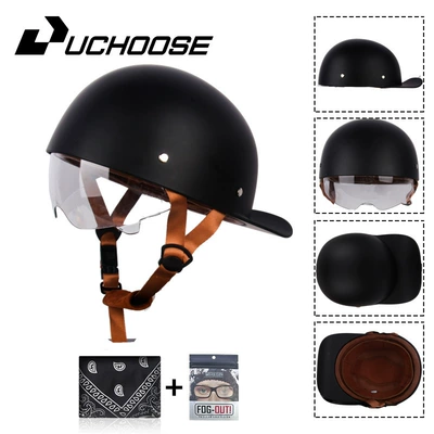Helmet Winter Electric Vehicle Baseball, Motorcycle Safety Supplies - matt-black-transparent-mirror-s