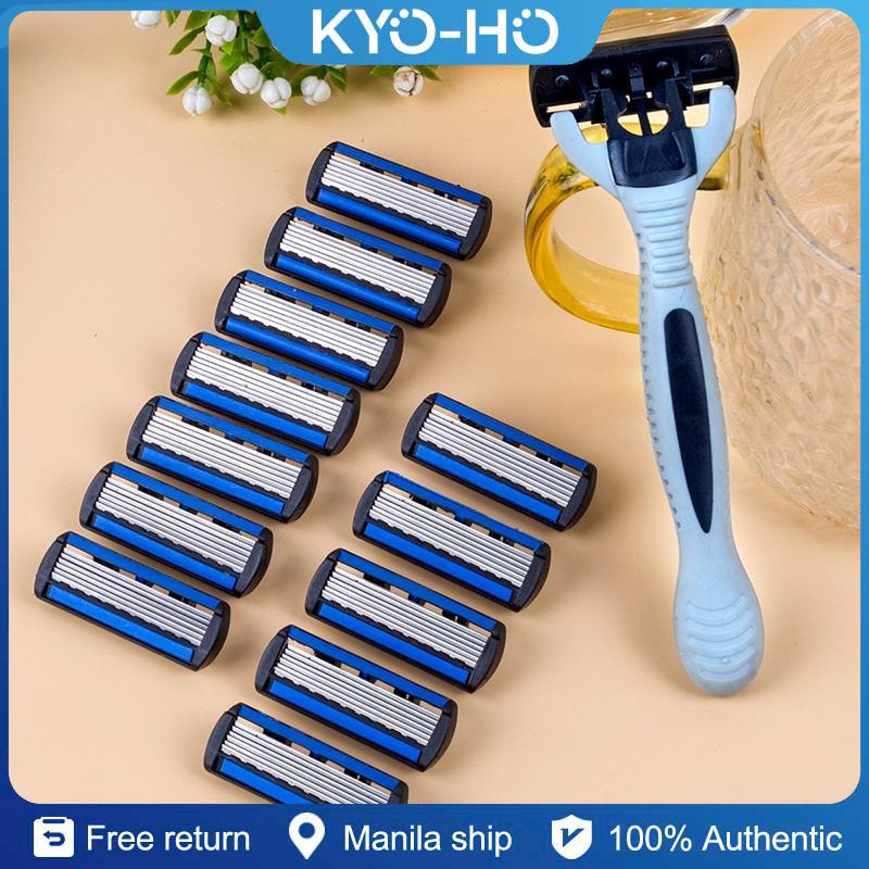 Manual Razor, Unisex, 6-Layer Blades, Replaceable Razor Heads, Reusable Manual Razor, Unisex, 6-Layer Blades, Replaceable Razor Heads, Reusable