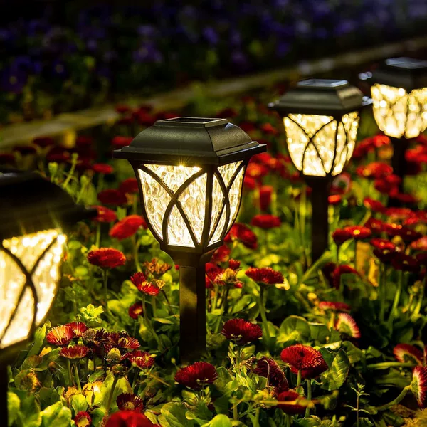 New square cover lawn light [warm light] one