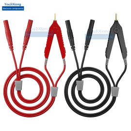 低电阻测试仪连接线毫欧表测试线 LCR数字电桥线四线制万用表笔