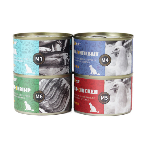 Miaoshuang Cat Canned 170g Tuna Cat Snacks Wet Food for Adult Cats and Kittens Cat Snacks Hydrating Canned Wholesale