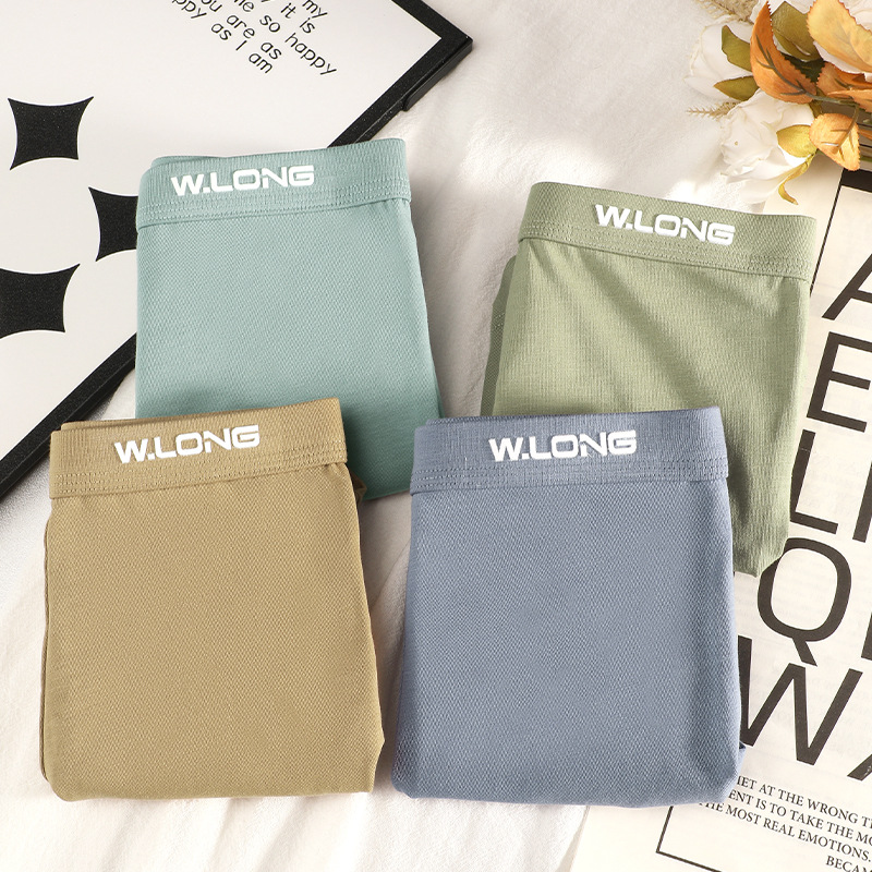 Pantalones interiores de algodón para hombres, verano transpirable 10A antibacteriano, cómodo color sólido, negocios juveniles, pantalones cortos grandes para hombres