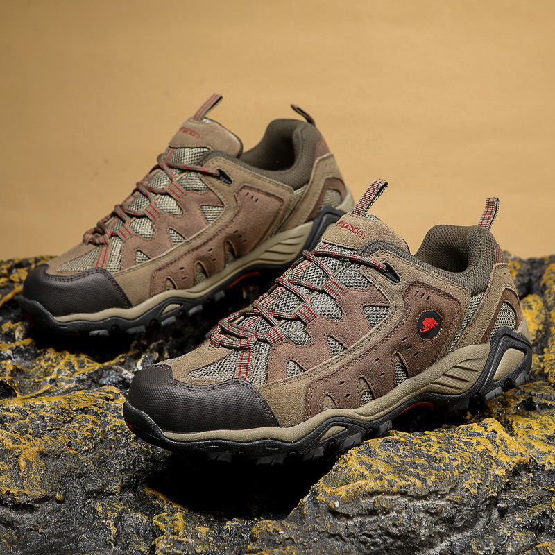 Cross-Border New Outdoor Hiking Shoes for Men and Women, Mesh Breathable Non-Slip Wear-Resistant Off-Road Hiking Shoes, Training Shoes Wholesale