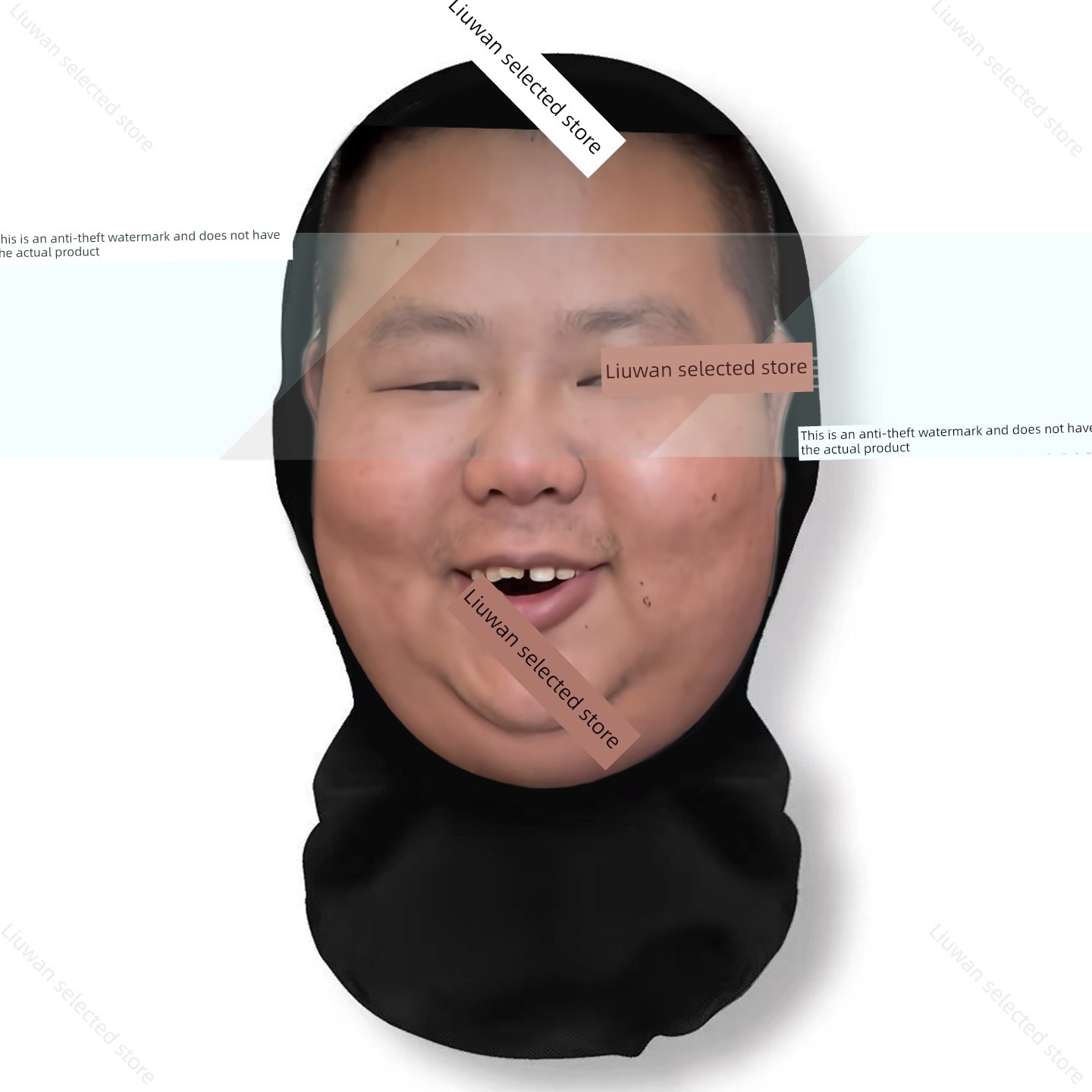 梁子大肚子袋头套网眼面具龙图花网红表情包明星3D脸全脸面具
