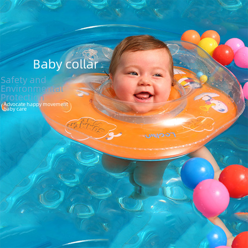Infant Adjustable Swim Ring Neck Ring Newborn Home Use Baby Bath Ring 0-6 Months Baby Toddler Small Neck Ring