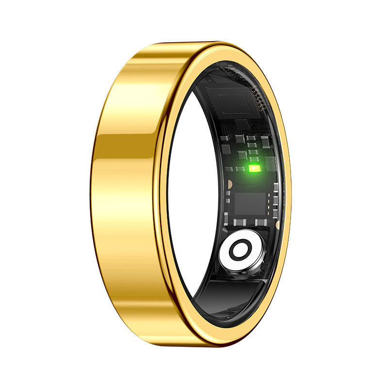 Nuevo anillo inteligente SR09 transfronterizo, monitoreo de frecuencia cardíaca, video de cepillo, tecnología negra de larga espera, anillo de marco estrecho impermeable