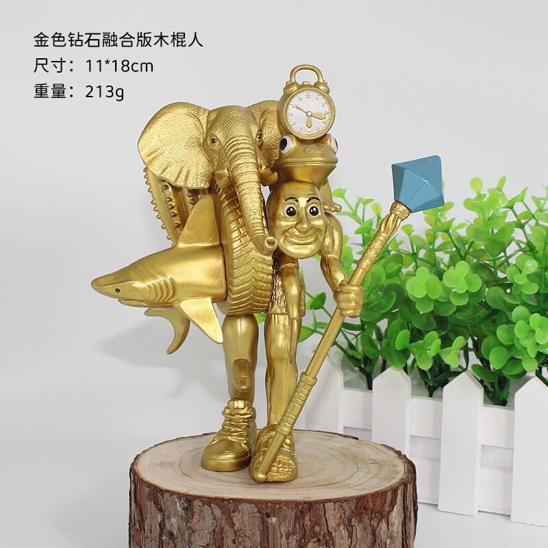 国外山海经融合怪系列木棍人拼装手办玩具公仔游戏周边摆件批发|undefined