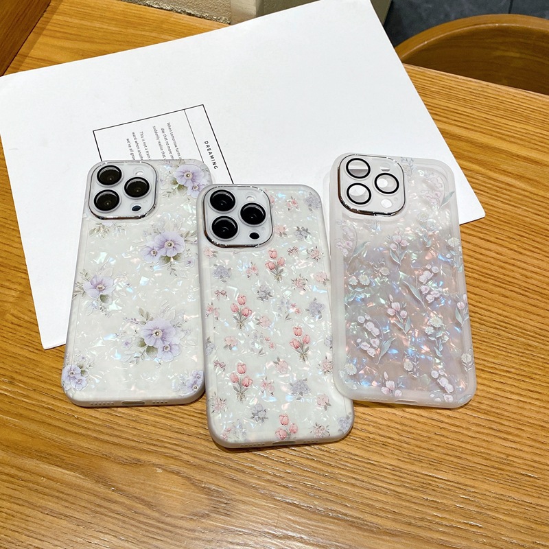 Floral Protective Phone Case For Iphone Series Stylish Cover_voghion.com