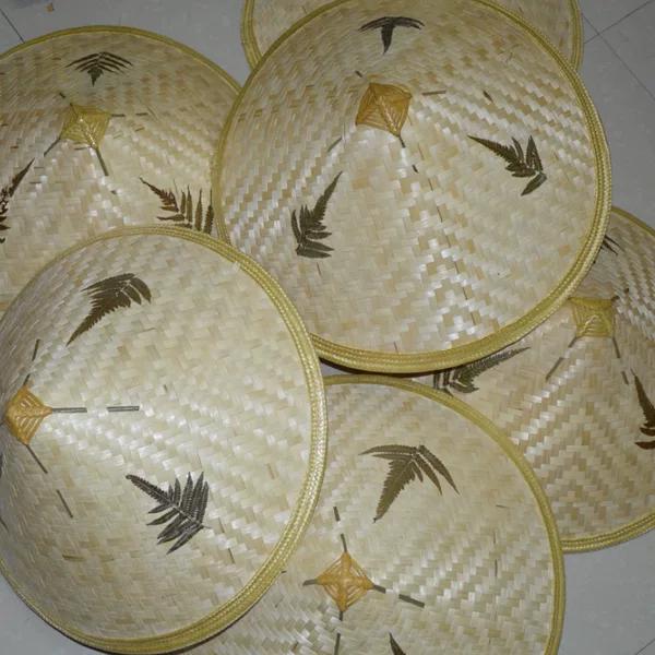 Farmer hat bamboo straw hat stage performance bamboo hat collective travel rain hat handmade wool hat factory wholesale