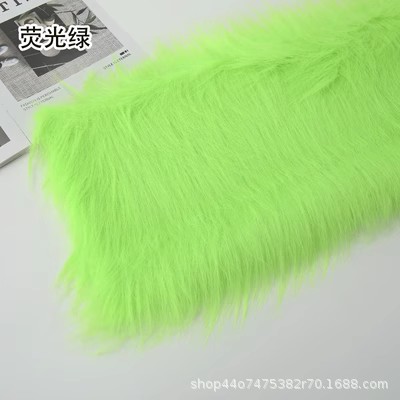 12 ''plush tela DIY caída de piel artificial de piel simulación de piel muñeca pelo bestia traje de piel larga tela de piel